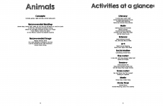 Preschool Unit Lesson Plans - Animals Unit